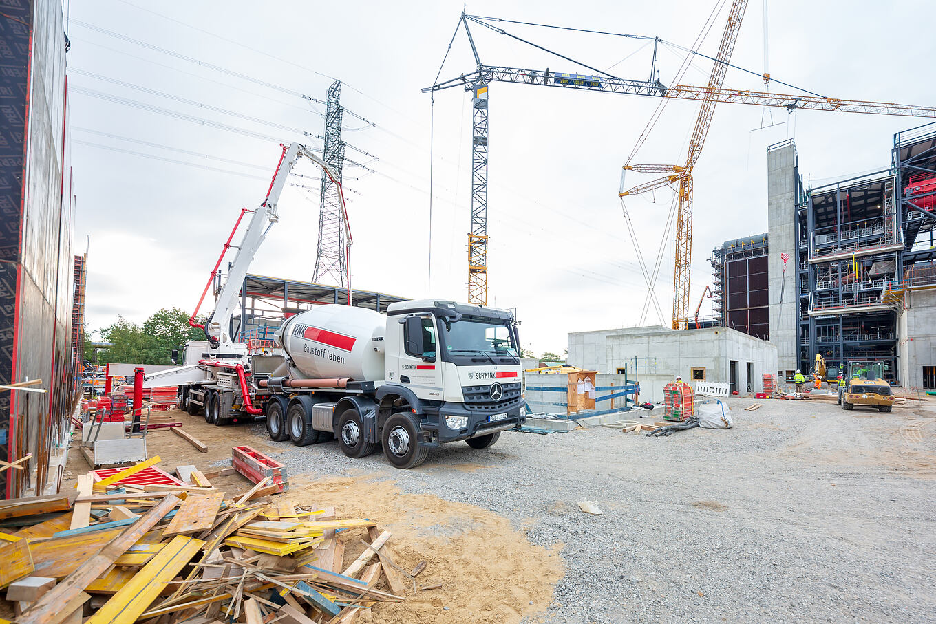 Baustelle Neubau Heizkraftwerk Berlin-Marzahn;
Fotograf: Kai Abresch, www.kai-abresch.de