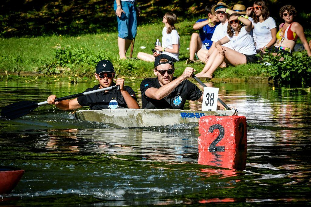 SCHWENK Zement KG bei der 17. Deutschen Betonkanu-Regatta 2019 in Heilbronn wie immer stark vertreten