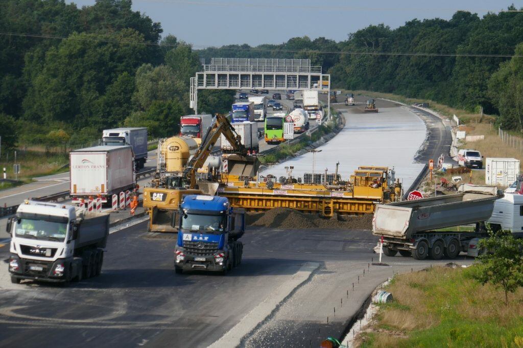 Erneuerung der Betonfahrbahn BAB A9 Niemegk – Einbau und Qualitätssicherung