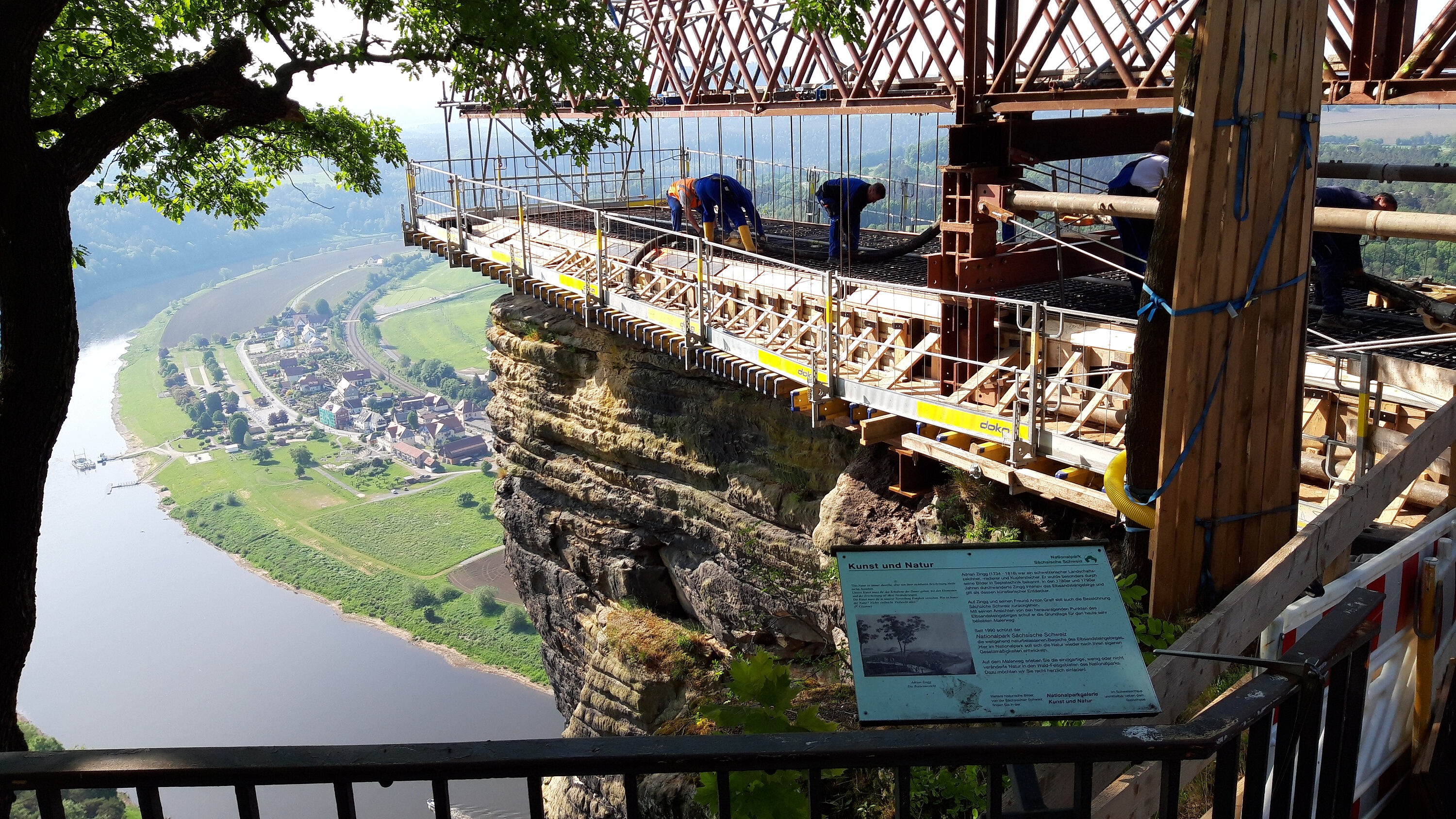 Ansicht der neuen Aussichtsplattform