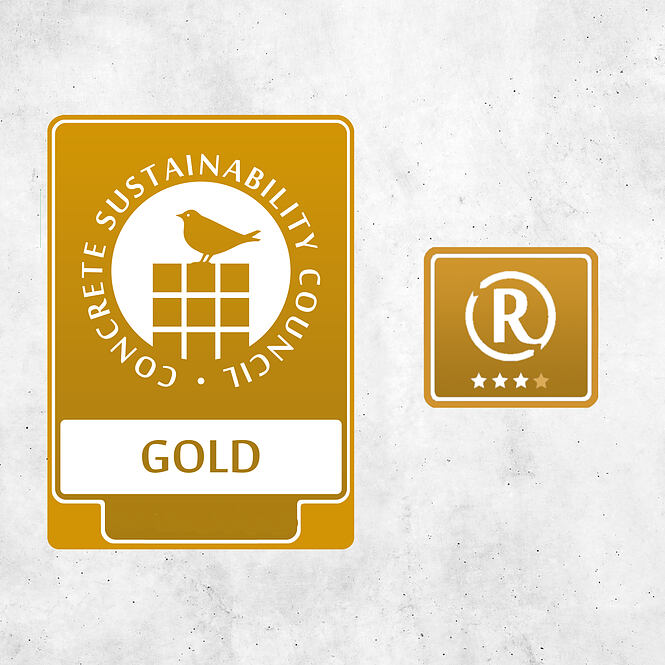 4x Gold im CSC-Modul R-Beton für SCHWENK Beton Südbayern